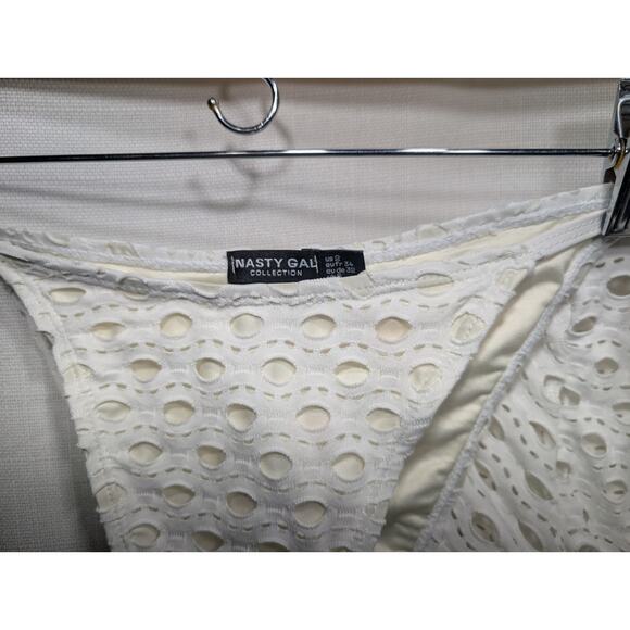 Nasty Gal Womens Swim Set US 2 String Bottoms And Swim Cover Top Coastal Beach - Picture 3 of 7